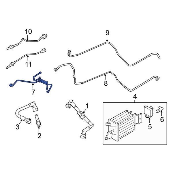 Ford OE HL3Z9G297A - Evaporative Emissions System Lines