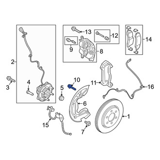 Ford OE - Disc Brake Caliper Anchor Plate Bolt