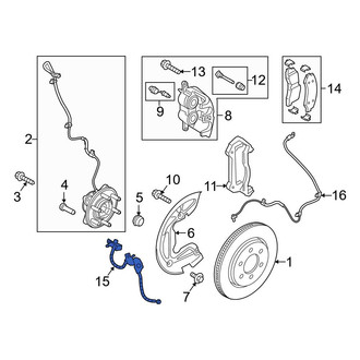 Ford OE - Front Right Brake Hydraulic Hose