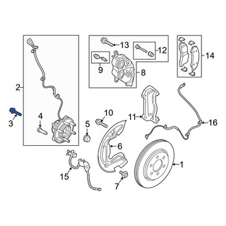 Ford OE - Axle Hub Mounting Bolt