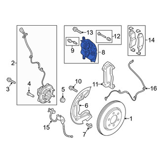 Ford OE - Front Right Disc Brake Caliper