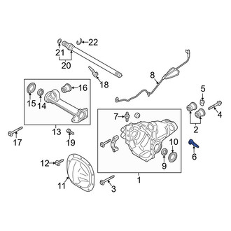 Ford OE - Outer Differential Housing Nut