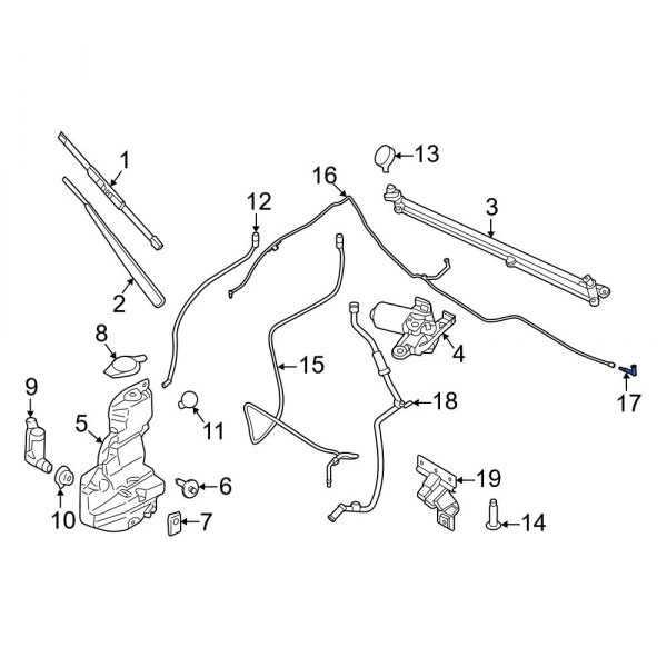 Windshield Washer Hose Connector