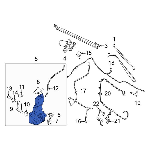 Washer Fluid Reservoir