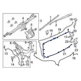Ford OE - Front Lower Windshield Washer Hose