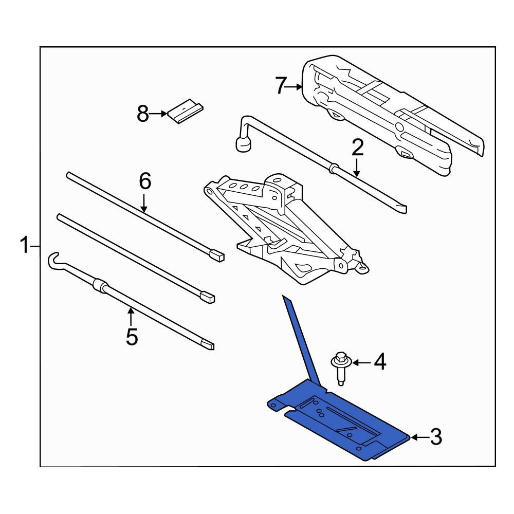 Ford OE HL3Z1811516A Floor Jack Bracket
