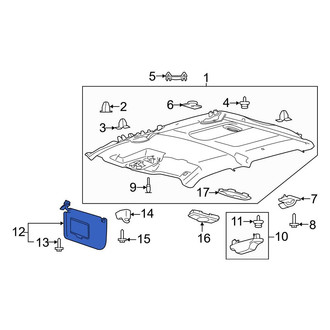 Ford OE - Right Sun Visor