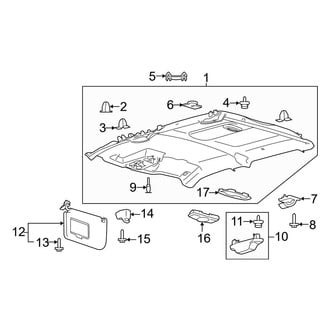 Ford OE - Cab - Interior Trim (Headliner & Visors), (Raptor SuperCab)