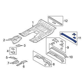 Ford OE - Rear Floor Pan Crossmember