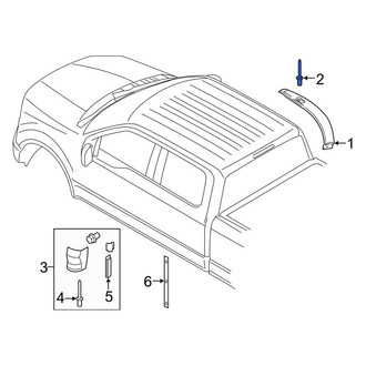 Ford OE - Roof Molding Rivet