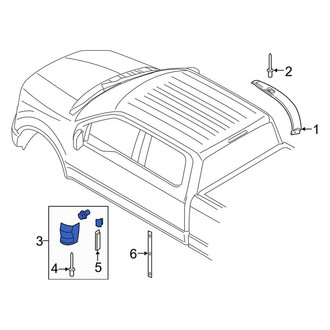 Ford OE - Right Truck Cab Corner Trim Panel
