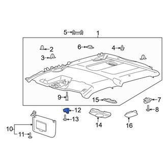 Ford OE - Right Sun Visor Holder