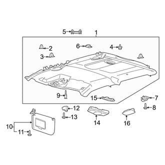Ford OE - Cab - Interior Trim (Headliner & Visors), (Raptor SuperCrew)