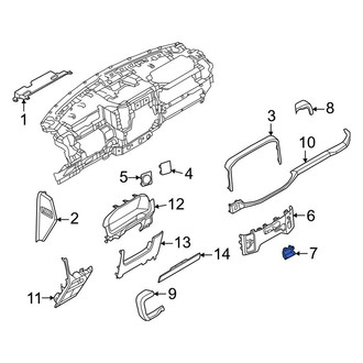 Ford OE - Instrument Panel Coin Holder