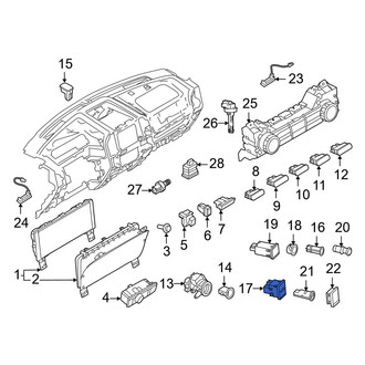Ford OE - Front 12 Volt Accessory Power Outlet Cover