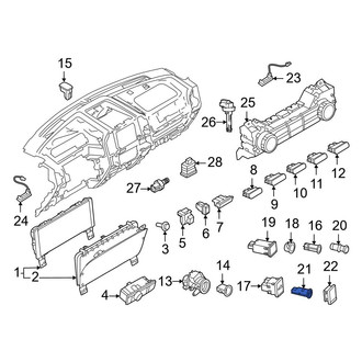 Ford OE - Center 12 Volt Accessory Power Outlet