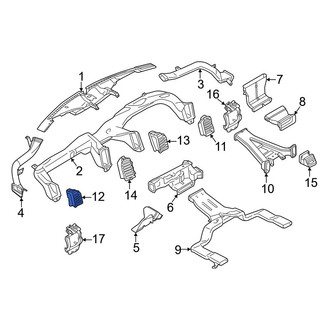 Ford OE - Left Outer Dashboard Air Vent