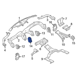Ford OE - Left Inner Dashboard Air Vent
