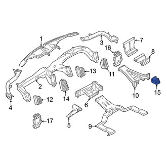 Ford OE - Rear Right Console Air Vent