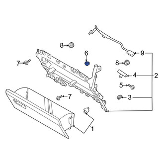 Ford OE - Glove Box Storage Compartment Nut