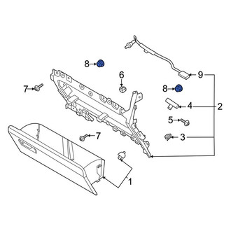 Ford OE - Glove Box Storage Compartment Nut