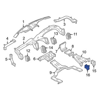 Ford OE - Front Left Console Air Vent