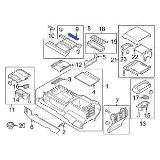 Ford OE - Front Console Mat