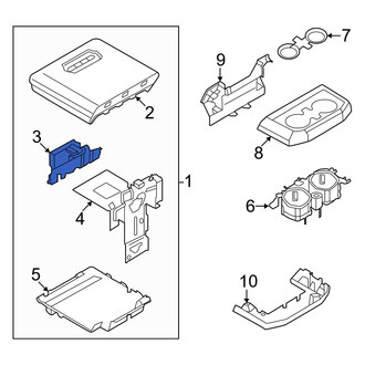 Ford OE - Center Center Console Latch