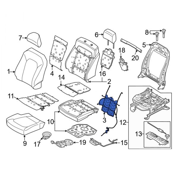 Seat Lumbar Support Cushion