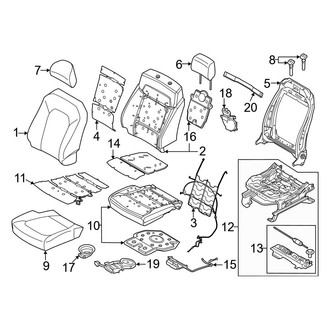 Ford OE - Seats & Tracks - Front Seat Components (Raptor)