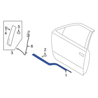 Ford OE - Front Right Door Belt Molding