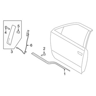 Ford OE - Front Door - Exterior Trim (Raptor)