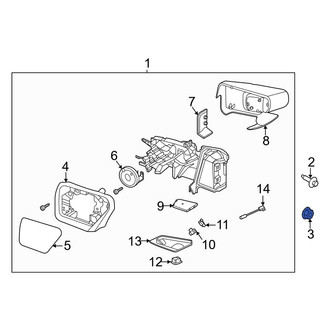 Ford OE - Door Mirror Nut