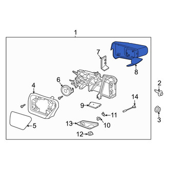 Ford OE - Front Left Door Mirror Cover