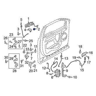 Ford OE - Door Shell Nut