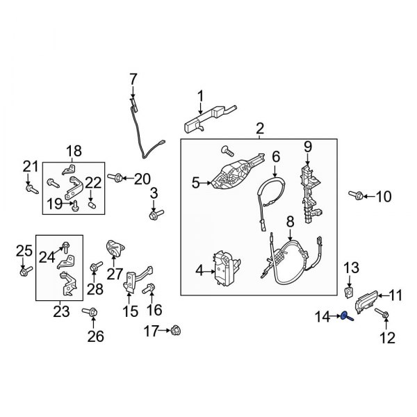 Interior Door Handle Screw