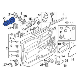 Ford OE - Front Right Door Window Switch