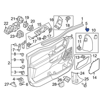 Ford OE - Door Interior Trim Panel Nut