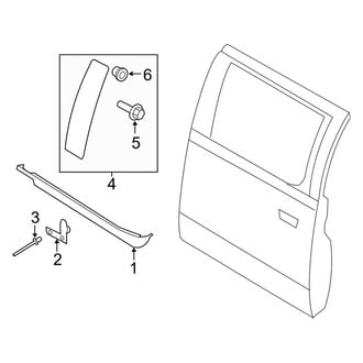 Ford OE - Rear Door - Exterior Trim (Raptor SuperCab)
