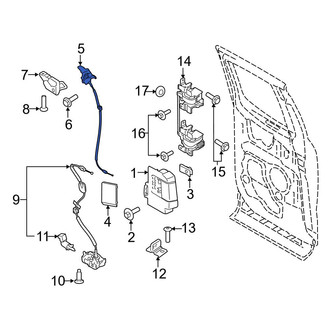 Ford OE - Rear Right Upper Door Latch Assembly