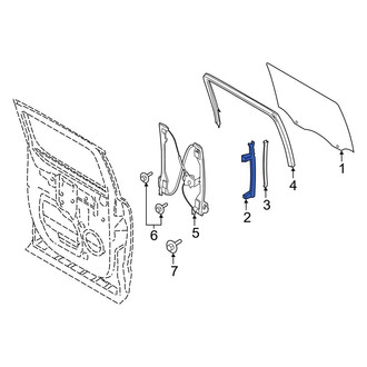 Ford OE - Rear Right Door Window Glass Surround Channel Bracket