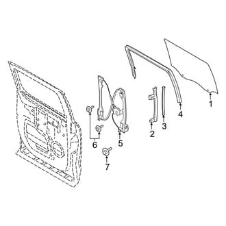 Ford OE - Rear Door - Glass & Hardware (Raptor SuperCrew)