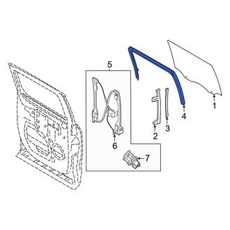 Ford OE - Front Left Window Channel