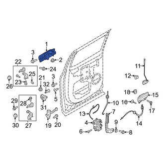 Ford OE - Front Left Outer Exterior Door Handle