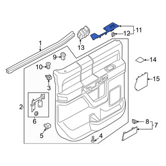 Ford OE - Rear Left Door Window Switch Bezel