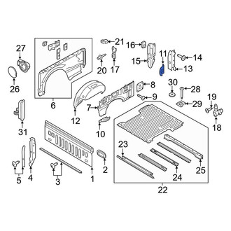 Ford OE - Rear Upper Tie Down Hook