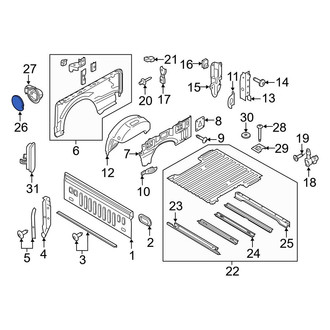 Ford OE - Rear Fuel Filler Door