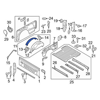 Ford OE - Rear Right Wheel Housing Side Panel