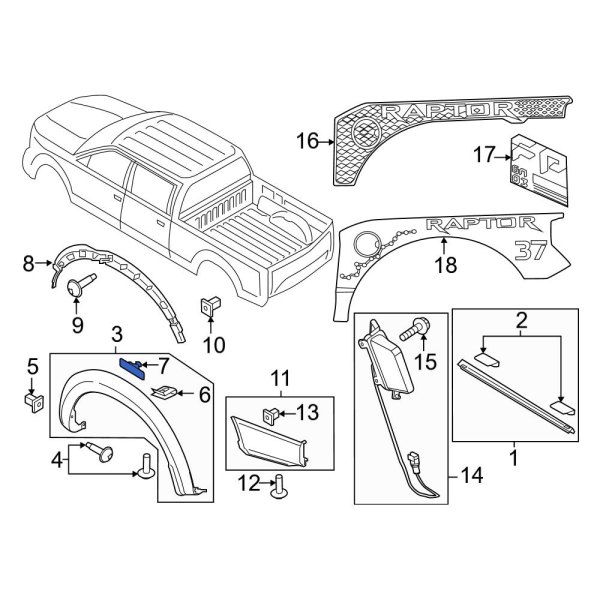 Fender Flare Clip