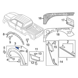 Ford OE - Door Molding Clip